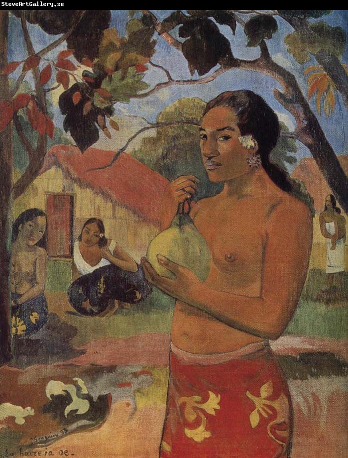 Paul Gauguin Take mango woman